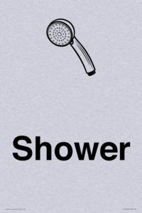 Dementia Shower sign